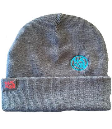 Beanie Logo Darkgrey Mint
