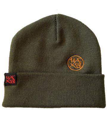 Beanie Logo Olive Orange