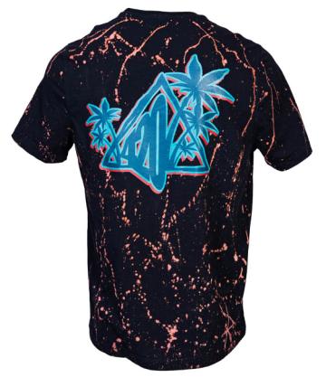 Tee 420 Palms Paint black Backprint