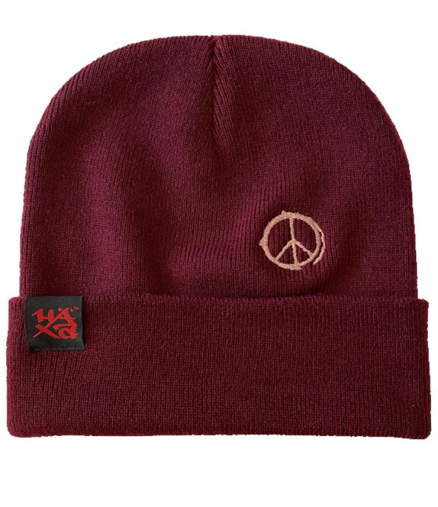 Beanie Peace Burgundy